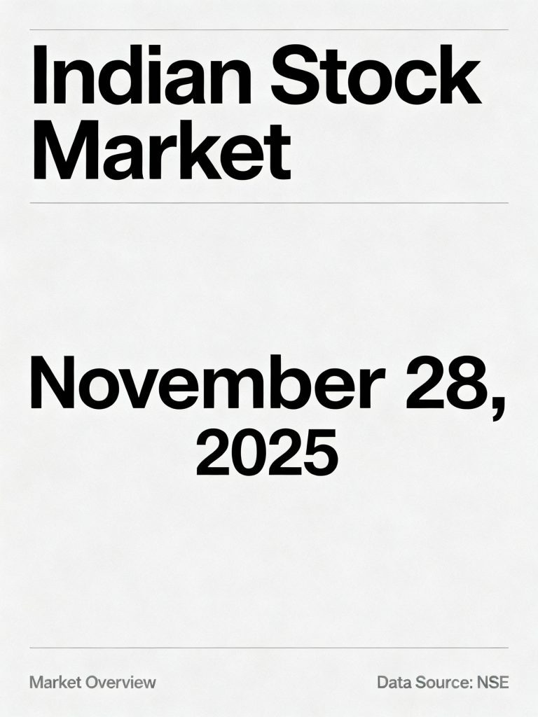 November 28, 2025: Nifty 50 ends flat; NEC Life, 63 Moons extend rally while MCLOUD, Yatharth and INDOUS drag
