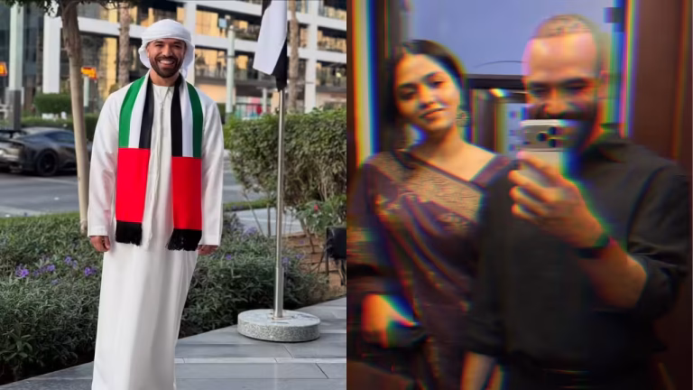 UAE influencer Khalid Al draws attention after confirming bond with Indian actress in 2025