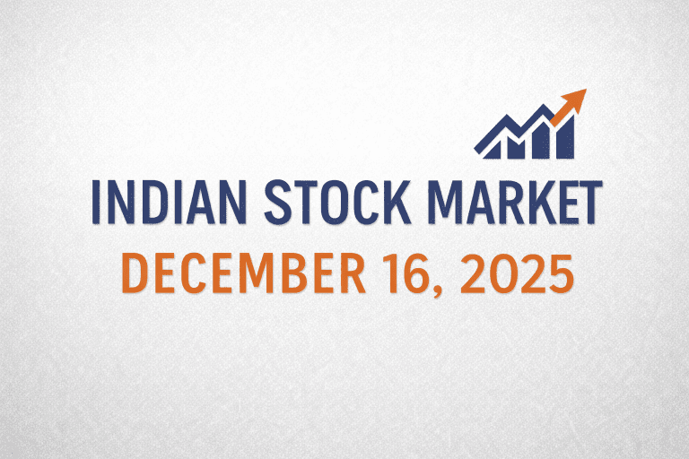 December 16, 2025: Markets End Sharply Lower; Nifty 50 Closes Near Day’s Low Amid Heavy Selling in Banks and Financials