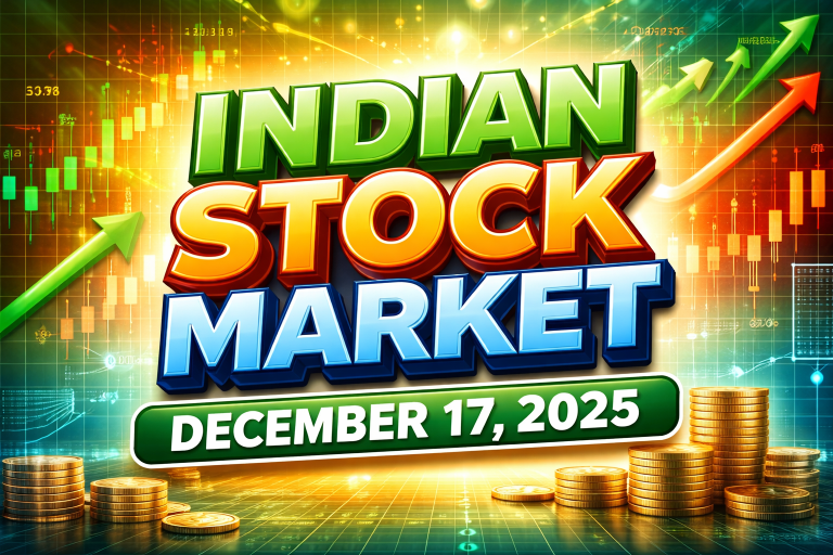 December 17, 2025: Markets End Lower for Second Straight Session; Nifty 50 Closes Below 25,820 Amid Financials Drag
