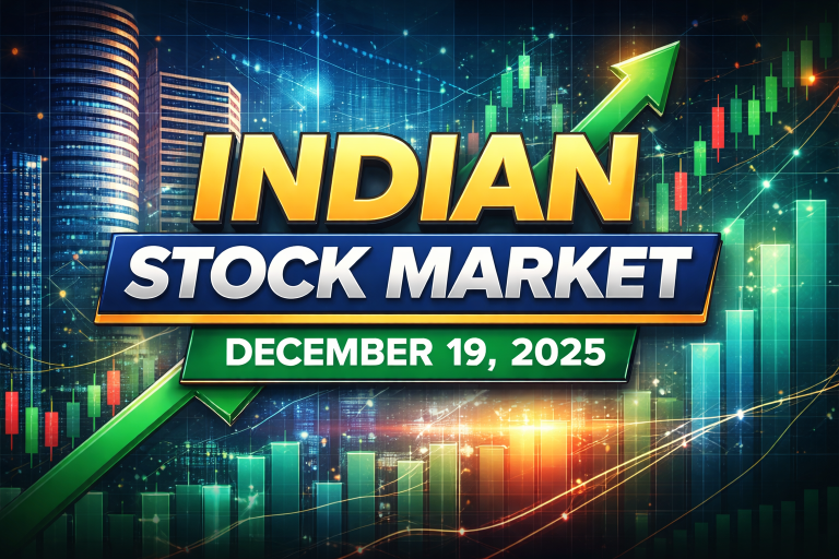 December 19, 2025: Indian Equity Markets Close Firm as Nifty 50 Ends Near Day’s High; Mid-Caps Shine While Select Stocks See Sharp Cuts