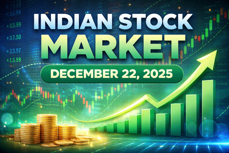 Indian Equity Markets End Higher on December 22: NIFTY 50 Closes Near Record Levels as Stock-Specific Action Intensifies