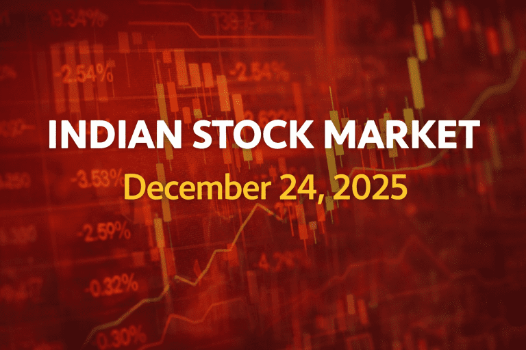 Indian Equity Markets End Lower on December 24: NIFTY 50 Slips Below 26,150 Amid Broad-Based Profit Booking