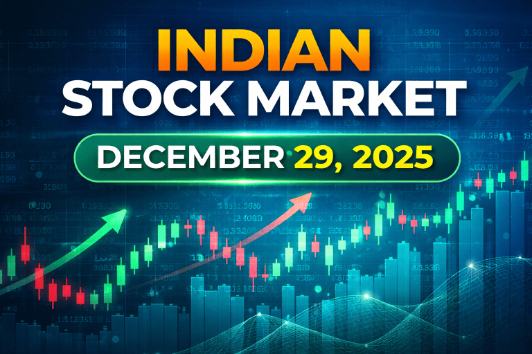 Indian Equity Markets End Lower on December 29, 2025 as Broad-Based Selling Intensifies; FMCG and Metals Offer Limited Support