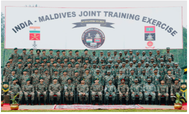 INDIA–MALDIVES STRONG JOINT MILITARY EXERCISE ‘EKUVERIN’ COMMENCES IN KERALA: 2025