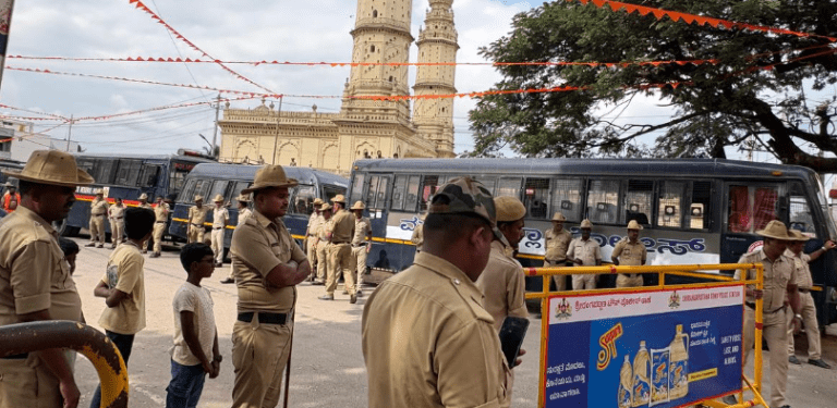 Srirangapatna Braces for Hanuma Male Sankirtana Yatra Under Tight Security: Bold 6-Layer Shield