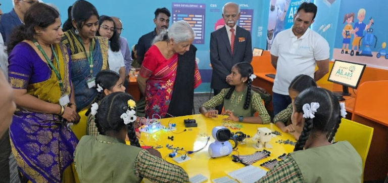 Nirmala Sitharaman Launches ‘VijAIpatha’ Labs in Hosapete Government Schools: Transformative 1 Step, Young Dreams