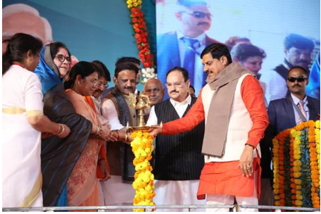 J.P. Nadda Proudly Lays Foundation for PPP-Model Medical Colleges in Madhya Pradesh, Expanding Healthcare to the Last Mile: 2025
