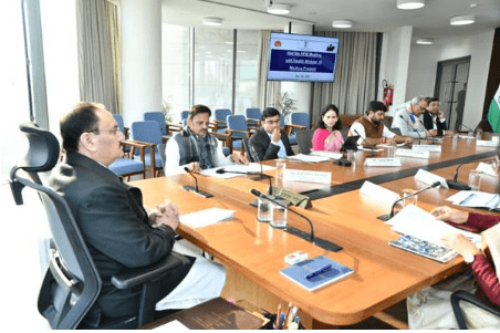 J P Nadda Chairs High-Level Review with Madhya Pradesh and Chhattisgarh; Calls for Mission-Mode Health Reforms and TB Mukt Bharat; 2025