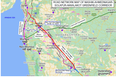 Cabinet Approves 6-Lane Nashik–Solapur–Akkalkot Greenfield Corridor Worth ₹19,142 Crore Under PM GatiShakti