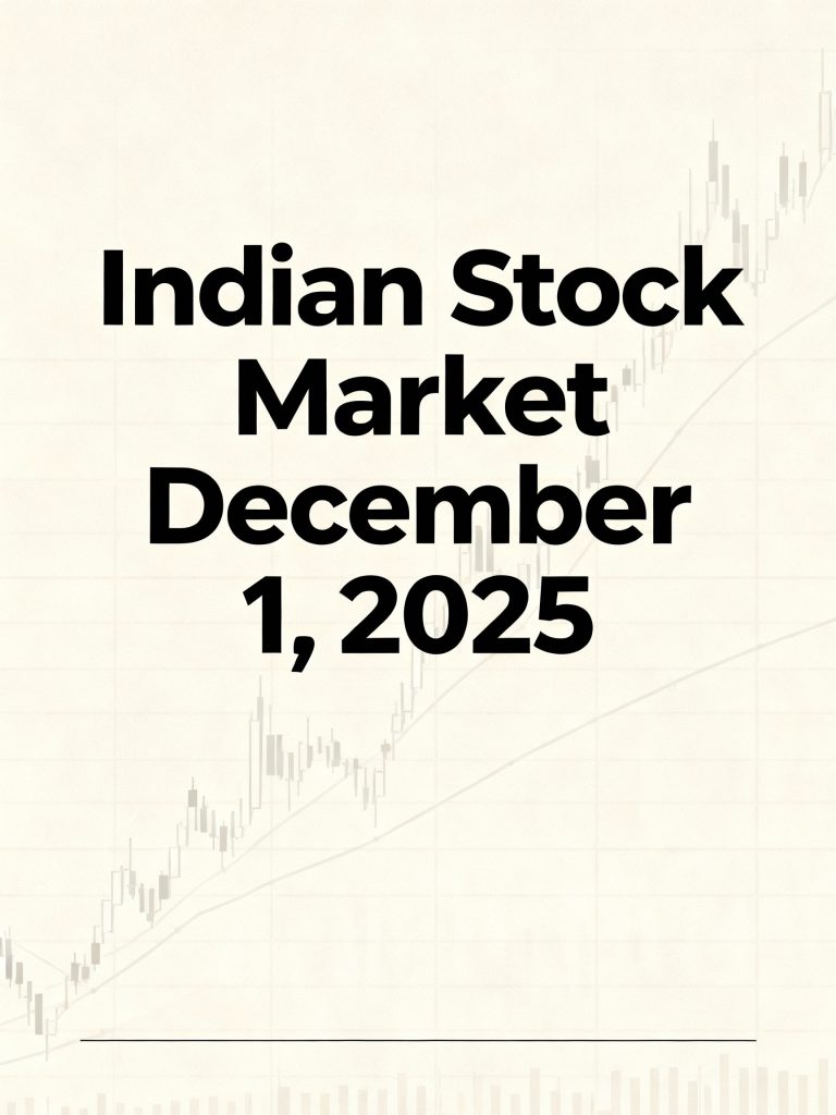 December 1, 2025: Indian Markets Retreat: NIFTY 50 Drops to 26,160; Pharma Stocks Buck Downtrend