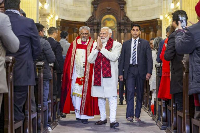 PM Modi Christmas Service Sparks Debate Over Minority Attacks in India