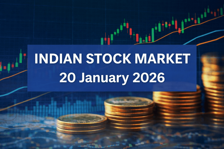 January 20, 2026: Nifty Slumps Over 350 Points to Close Near 25,232; Broader Markets Witness Sharp Sell-Off