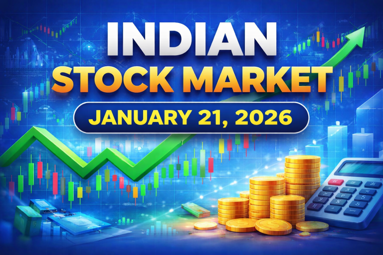 January 21, 2026: Market Wrap: Nifty Ends Lower at 25,157 as Banking Stocks Drag; Eternal and Metals Limit Losses