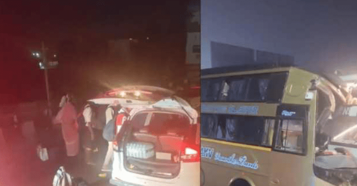 Sleeper Bus Crashes Into Devanahalli Toll Booth, Chaos Unfolds: SHOCKING 5 INJURED