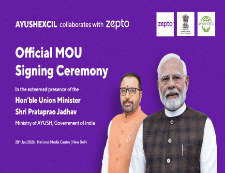 AYUSHEXCIL and Zepto to Sign MoU to Boost Digital Access to Authentic AYUSH Products: 2026