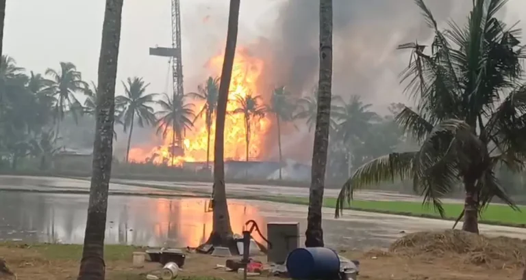 ONGC Fire Andhra: Massive Blaze at Oil Well Triggers Panic, No Casualties