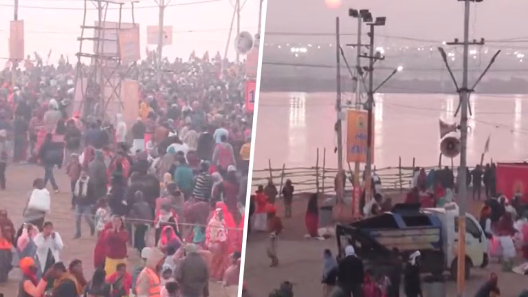 High-Tech Shield: AI-Enabled Cameras and Drones Secure Prayagraj During Basant Panchami Snan, 2026