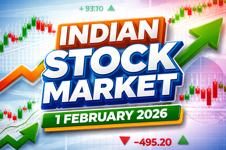 1 February 2026: Indian Markets End Sharply Lower as Nifty 50 Slides Nearly 2%; Broad-Based Sell-Off Drags Financials and PSUs