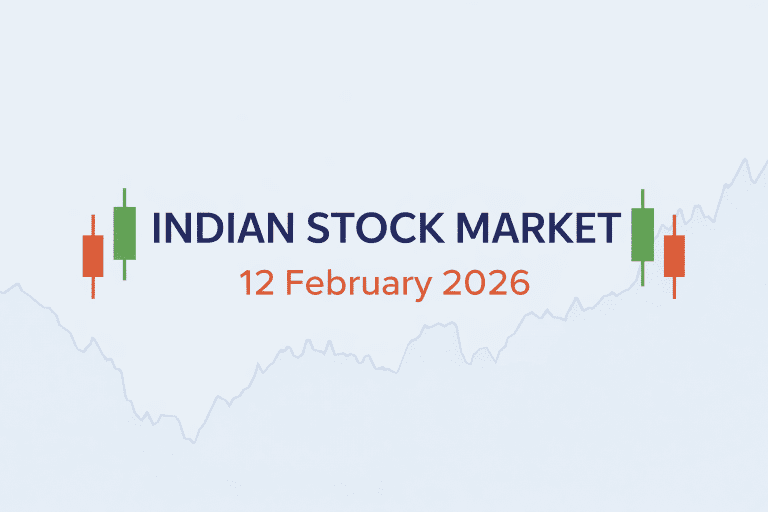 12 February 2026: Nifty Ends Lower at 25,807 as IT Stocks Slide; Financials and Defence Shares Outperform