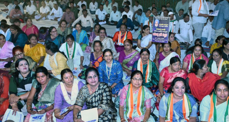 Congress Leads Night Satyagraha for MGNREGA in Mysuru: Defiant 18 Bold Voices of Hope