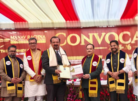 J.P. Nadda Addresses Manav Rachna Convocation 2025–26, Highlights Health Gains and Calls on Youth to Give Back to Society J.P. Nadda Addresses Manav Rachna Convocation 2025–26, Highlights Health Gains and Calls on Youth to Give Back to Society